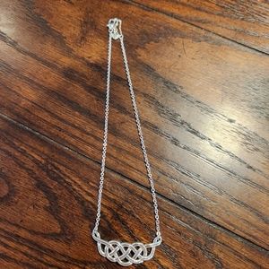 Brighton celtic knot silver collar necklace